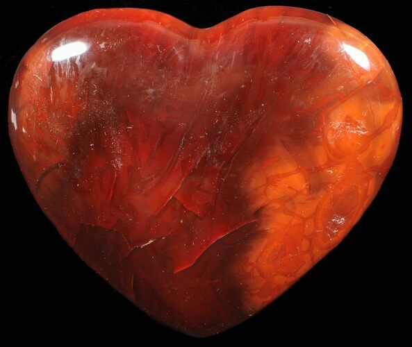 Colorful Carnelian Agate Heart #59531